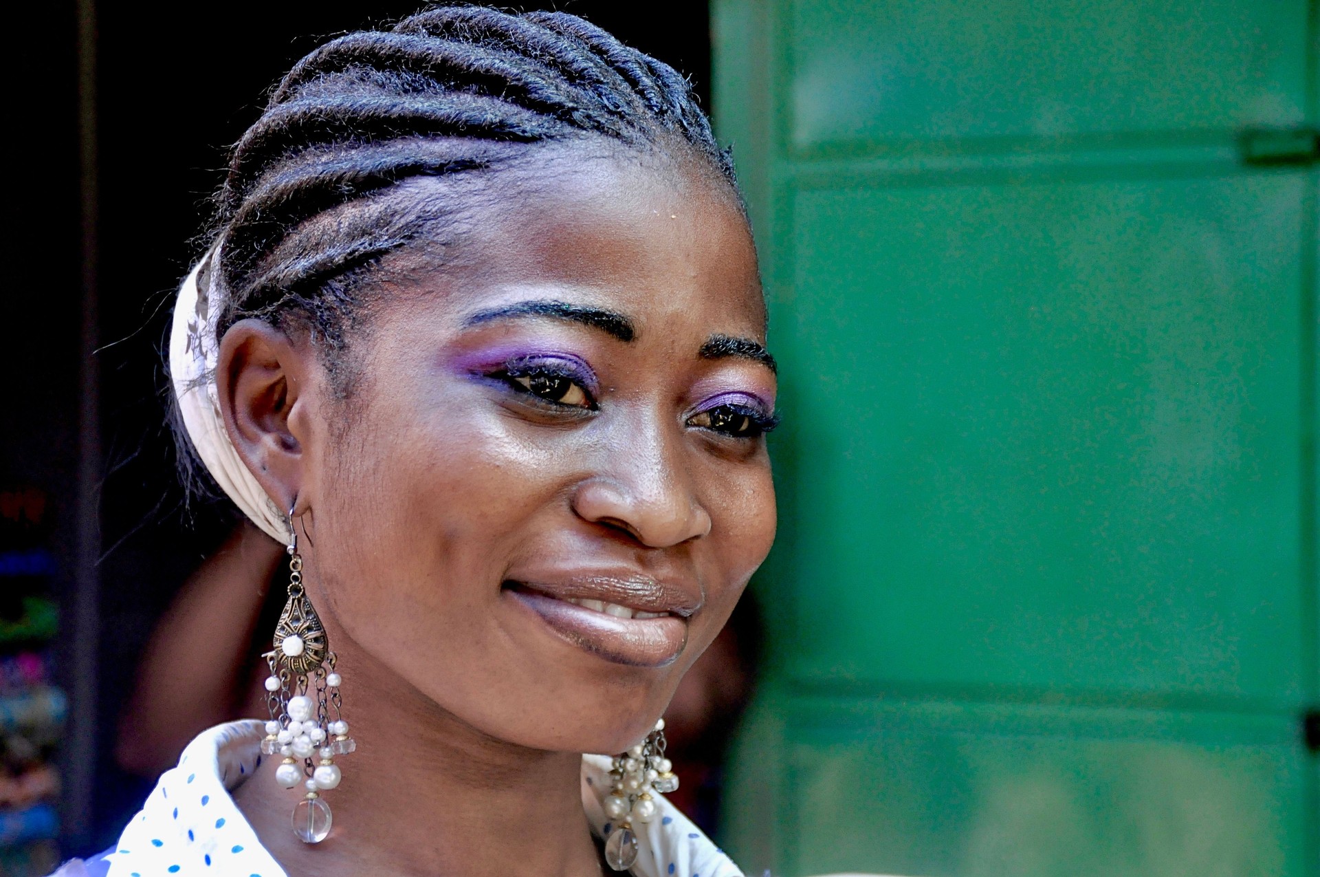 Close-Up Of Smiling Young Woman Outdoors