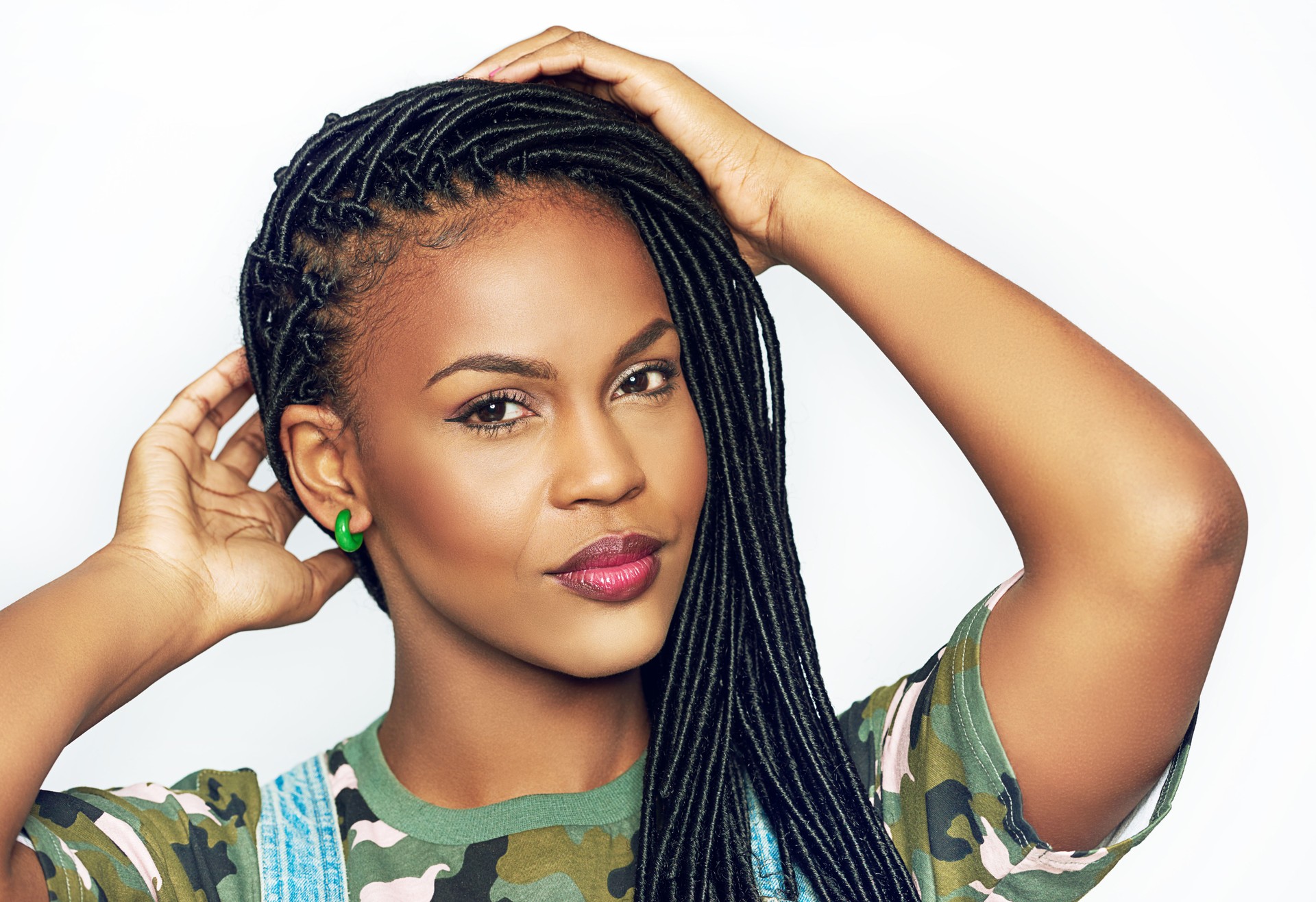 Gorgeous graceful young African woman