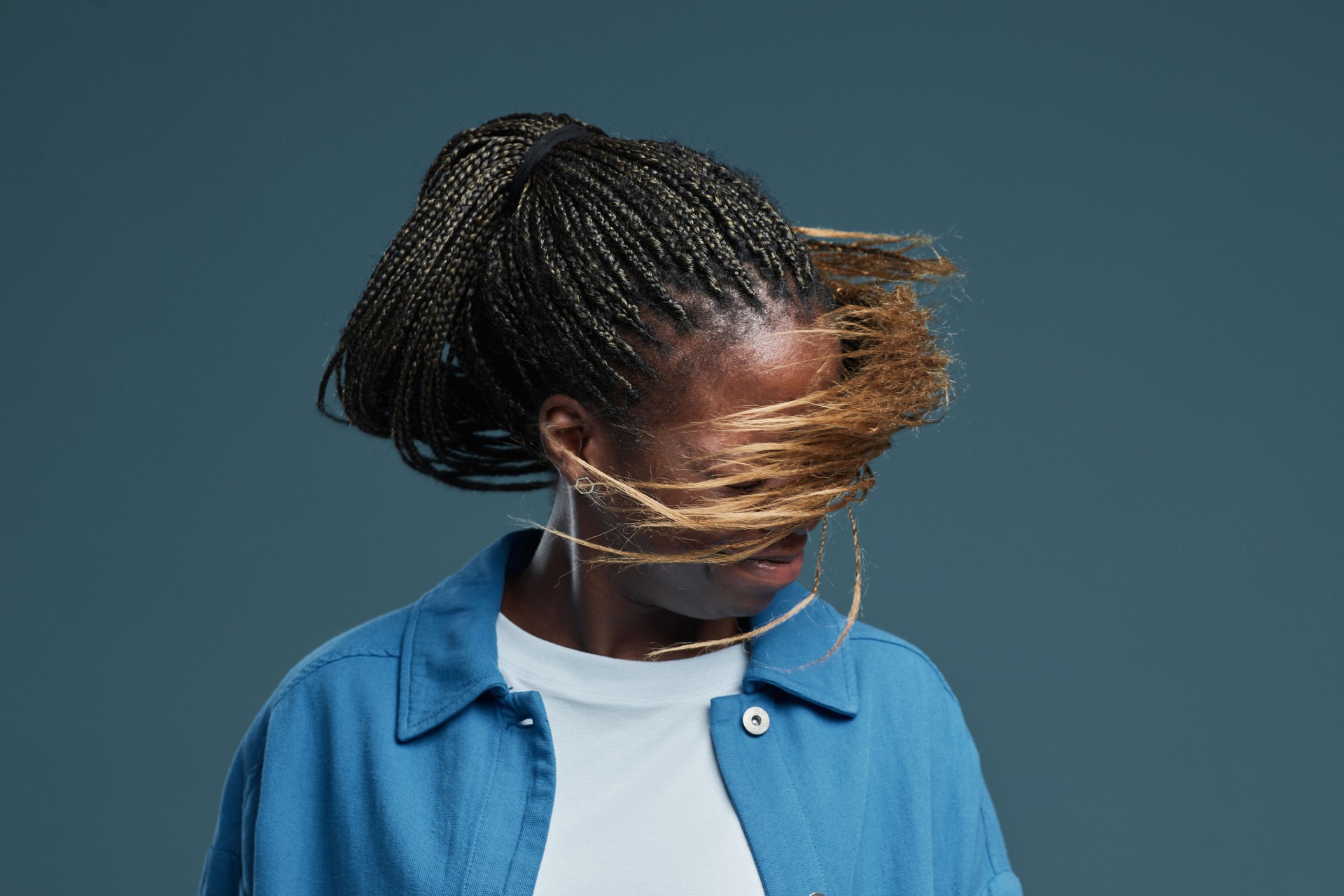 African American Woman with Braids